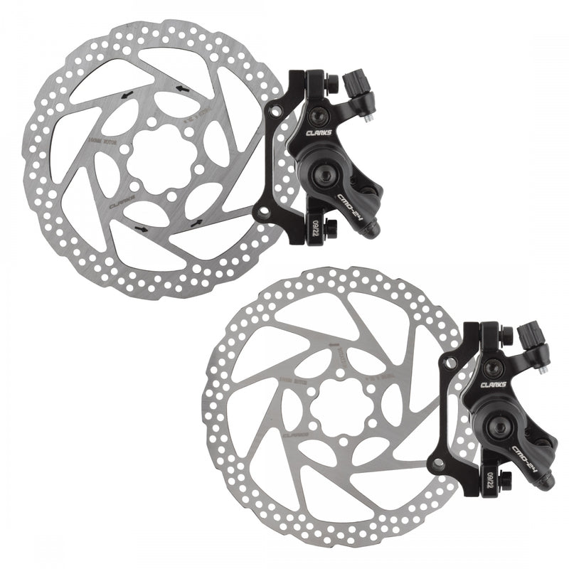 BRAKE DISC CLK CMD-24 MECH EBIKE F&R 180F/160R BK