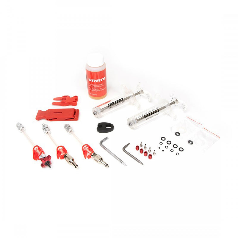 TOOL BRAKE DISC SRAM BLEEDKIT PRO DOT V2w/FLUID w/BLEEDING EDGE FITTING