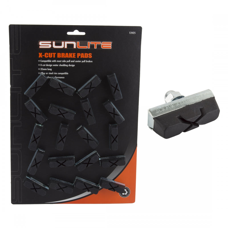 BRAKE SHOES SUNLT X-CUT BULK BK BGof25pr