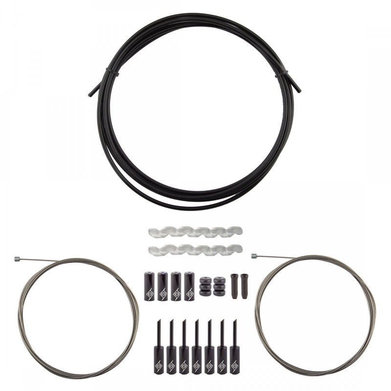 CABLE GEAR OR8 KIT SLICK COMPRESSIONLESS RR RD/MT BK