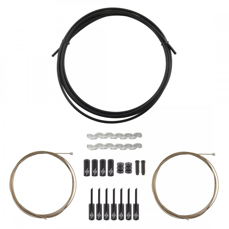 CABLE GEAR OR8 KIT SUPERSLICK COMPRESSIONLESS F+R RD/MT BK