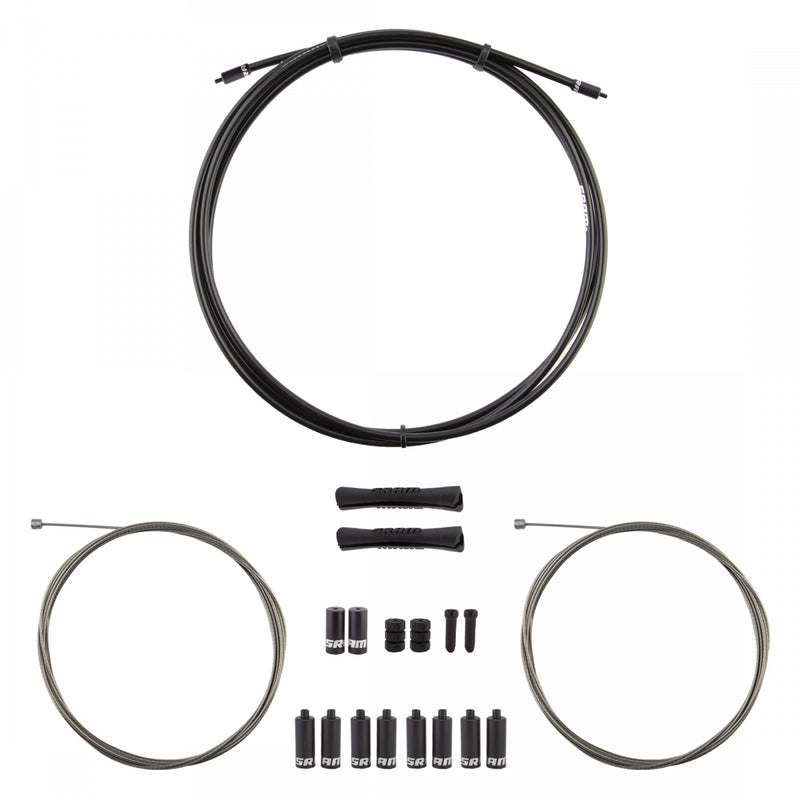 CABLE GEAR SRAM KIT SLICKWIRE F+R RD/MT V2 BK