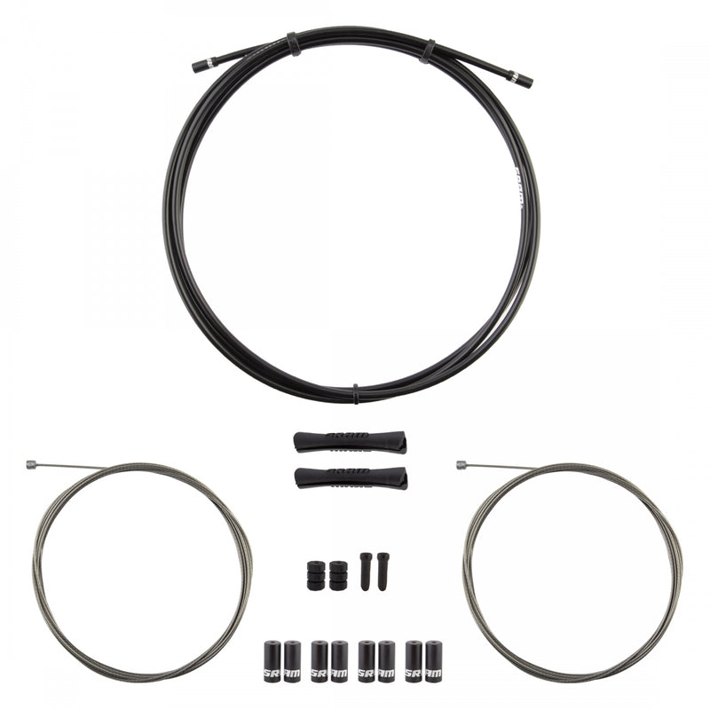 CABLE GEAR SRAM KIT SS F+R RD/MTN V2 BK