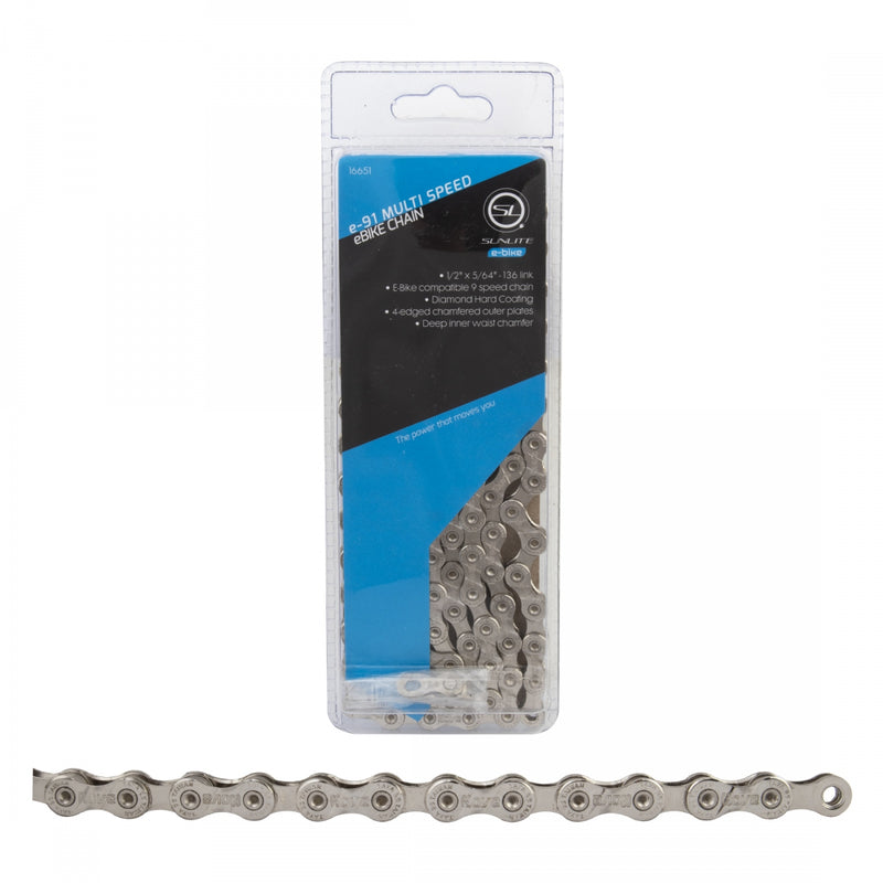 CHAIN SUNLT e91 9s CP 136L f/EBIKE