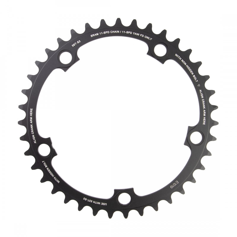 CHAINRING SRAM 34T 110mm RED-X-GLIDE 11s S2 B-BK YAW