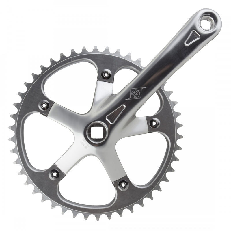 CRANKSET OR8 P/P TRACK 170x46 1/8 SQ BK/BK