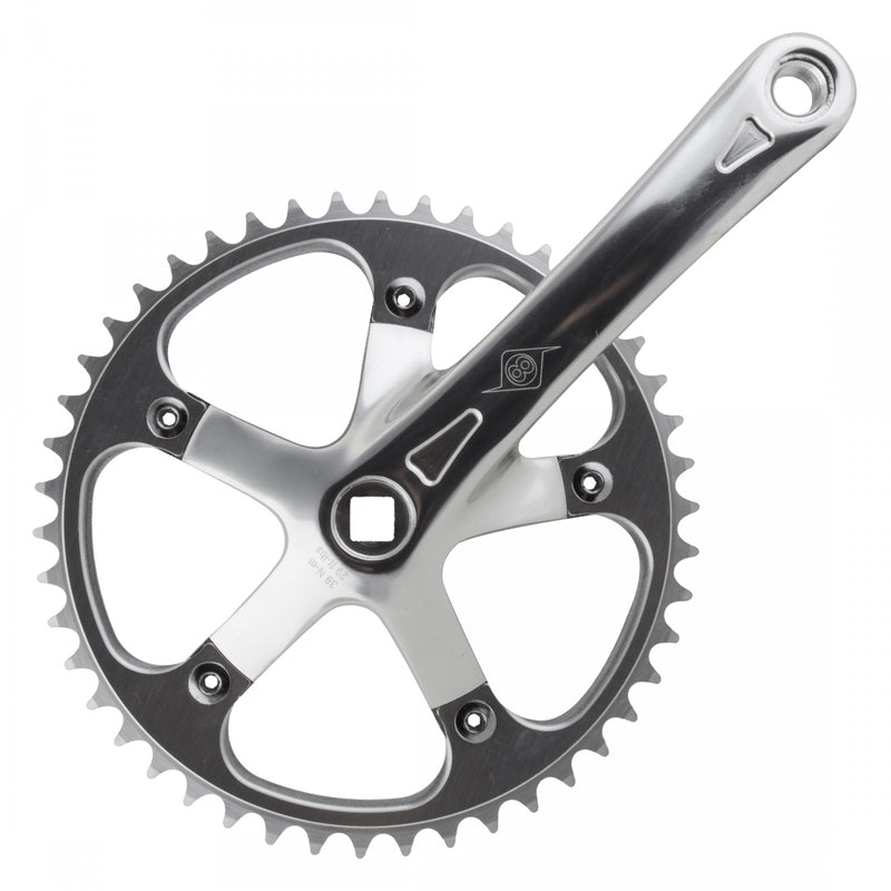 CRANKSET OR8 P/P TRACK 170x46 1/8 SQ BK/BK