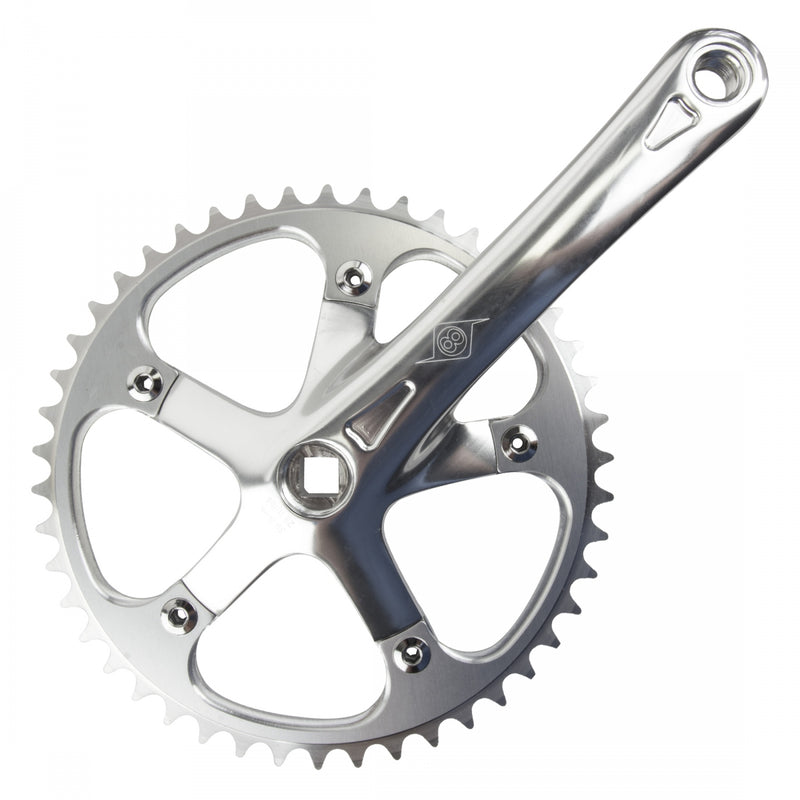 CRANKSET OR8 P/P TRACK 170x46 3/32 SQ BK/BK