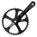 CRANKSET OR8 P/P TRACK 165x46 3/32 SQ BK/BK