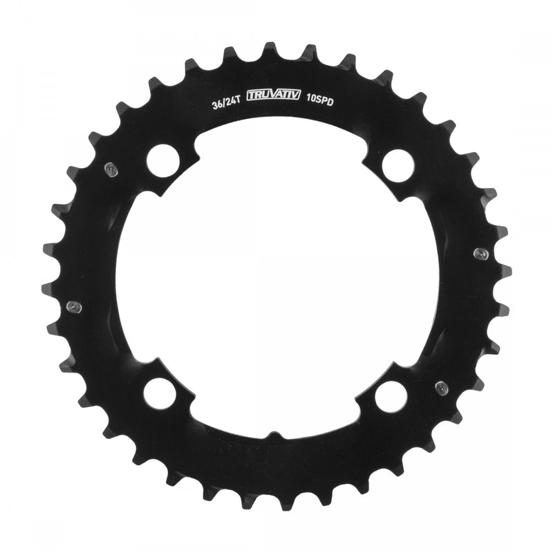 CHAINRING SRAM 36T 104mm 2x10 NO-PIN 36/22 ALY BK