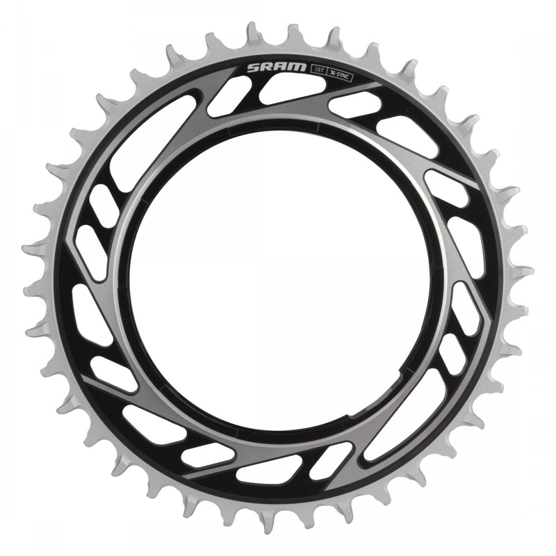 CHAINRING SRAM 46T RED E1 XPLR f/POWERMETER THREAD MOUNT BK/SL