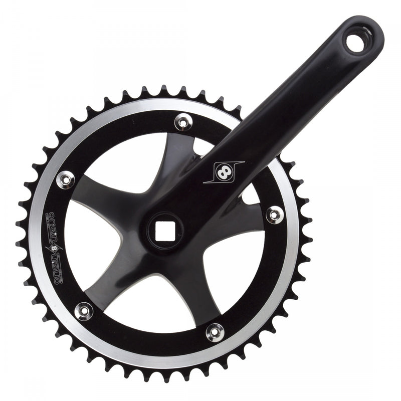 CRANKSET OR8 TRACKSTAR 144m 170x46 SQ BK