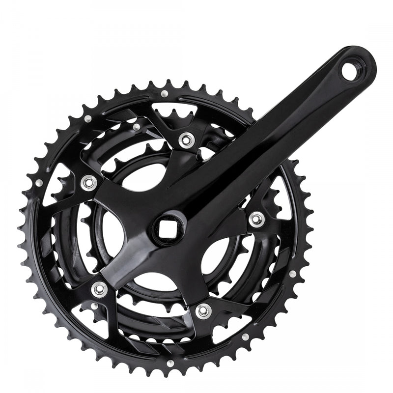 CRANKSET SUNLT RD 170x52/42/30 SQ BLK