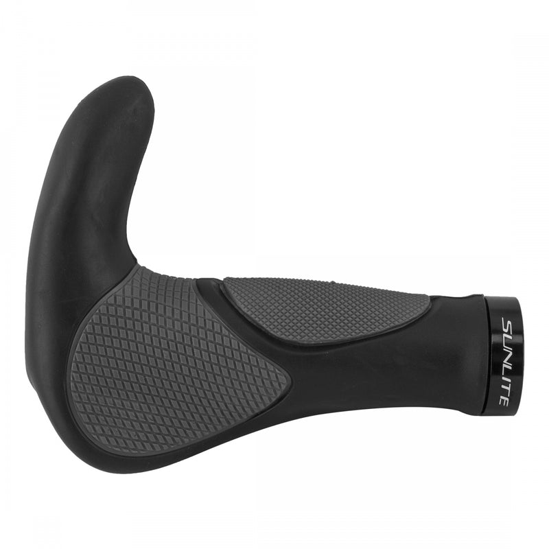 GRIPS SUNLT ERGO FORM PLUS 140mm BK/GY DUAL LOCKING