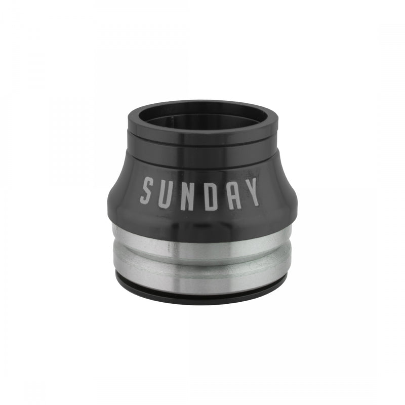 HEADSET SUNDAY INT HIGH 15mm MX 1-1/8 CMPY45d BK w/CONICAL SPACER