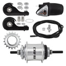 HUB RR S/A 3sp RSRK3 36 6B SL w/TRIM KIT/TWIST-SHIFTER TSC30 135/185mm ROTARY