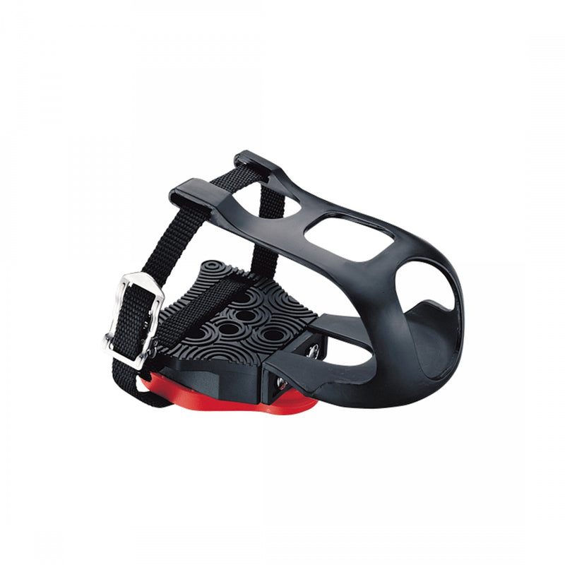 PEDAL CLIPLESS ADAPTER EXUSTAR w/ARC1 DELTA-LOOK CLEATS & TOE CLIPS/STRAPS