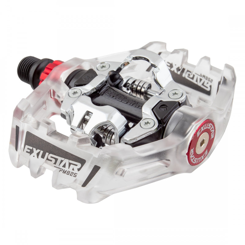 PEDALS EXUSTAR MTB DBL CLPLS PM825 ALY GY/SL SPD