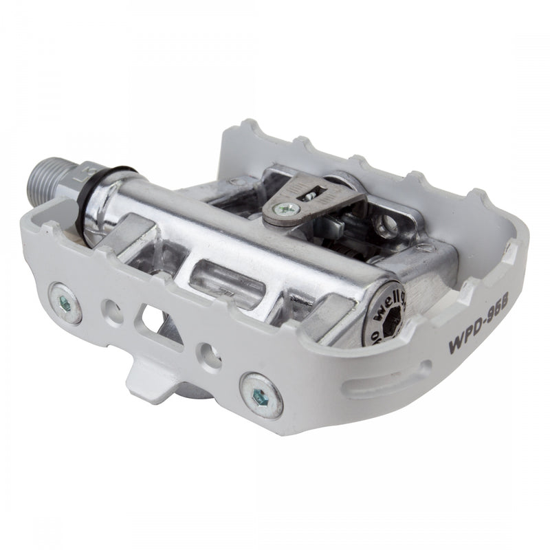 PEDALS WELLGO MTB 95B 1-SIDE CLPLES SIL 9/16