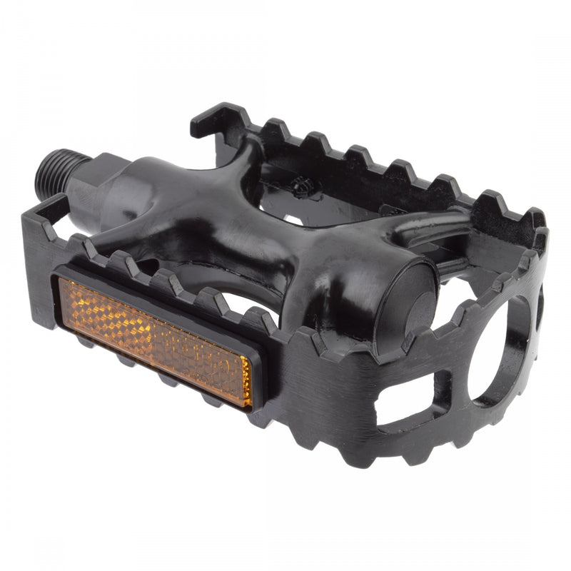 PEDALS SUNLT SPORT 1pc ALY 9/16in BLK