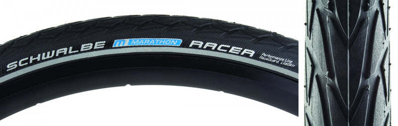 TIRE SWB MARATHON RACER 18x1.5 PERF LITE R-GUARD BK/BSK/REF SP-GRIP E25 WIRE