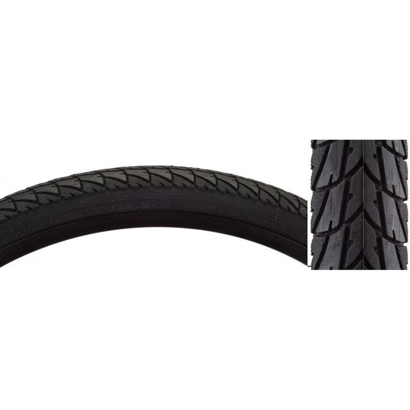 TIRE SUNLT 24x1.75 CST1446 BK/BK STREET WIRE