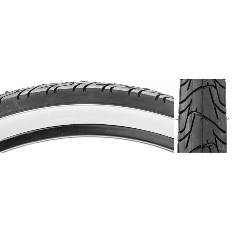 TIRE SUNLT 26x2.125 CST1218 BK/BLK CITY WIRE