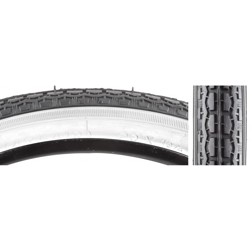 TIRE SUNLT 20x1-3/4 S7 BK/BK STREET WIRE