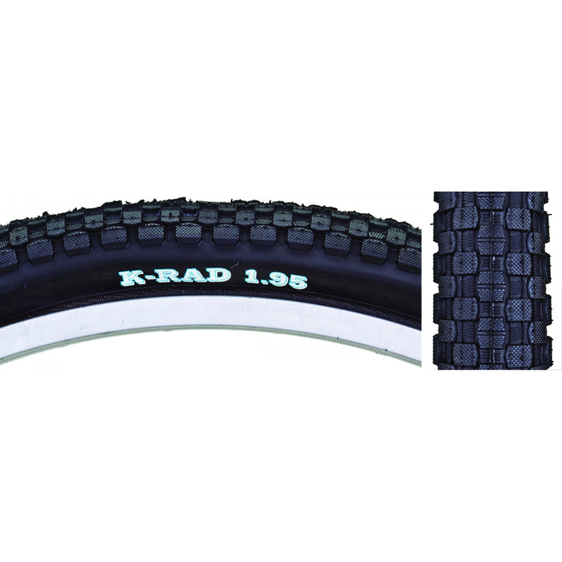 TIRE SUNLT 26x1.95 BK/BSK KRAD K905 WIRE