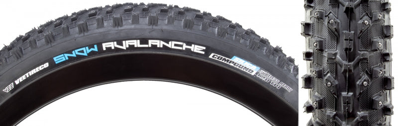 TIRE VEE SNOW AVALANCH 26x4.0 BK/BK FOL/120/TLR/SC/240-STUD FOLD