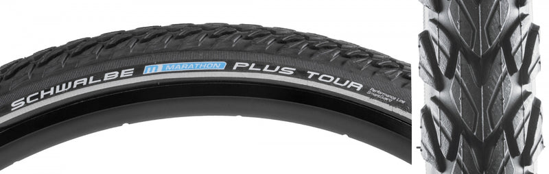 TIRE SWB MARATHON PLUS TOUR 26x1.75 PERF TWIN SM-GUARD BK/BK/REF ENDURANCE E25 WIRE