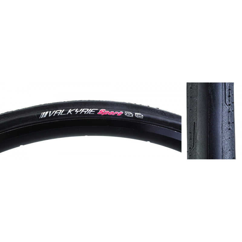 TIRE KEN VALKYRIE SPORT 700x25 BK/BK R3C/ICAPB/60 WIRE 125psi