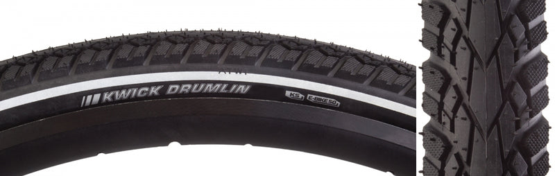 TIRE KEN KWICK DRUMLIN SPORT 27.5x1.75 BK/BK/REF SRC/KS/60 WIRE 80psi E50