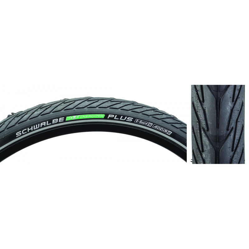 TIRE SWB ENERGIZER PLUS 26x1.75 PERF TWIN GN-GUARD BK/BK/REF ENERGIZER E50 WIRE