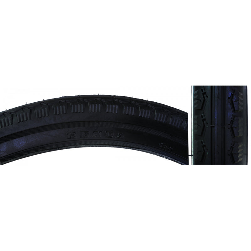 TIRE SUNLT 20x1-3/8 BK/BK STREET K143 WIRE