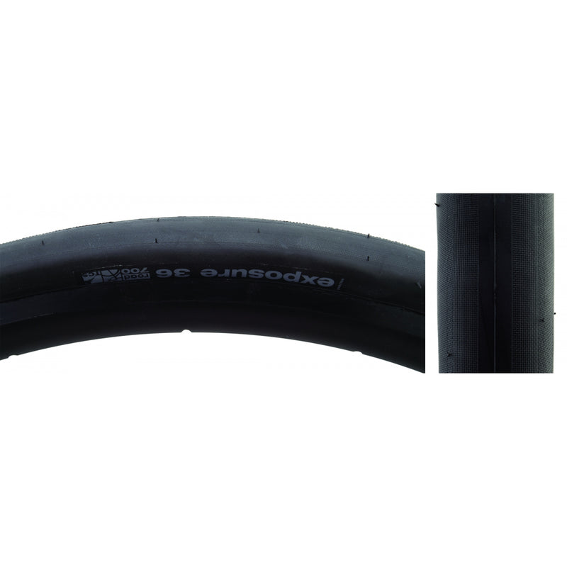 TIRE WTB EXPOSURE 700x36 BK/BK ROAD TCS FOLD