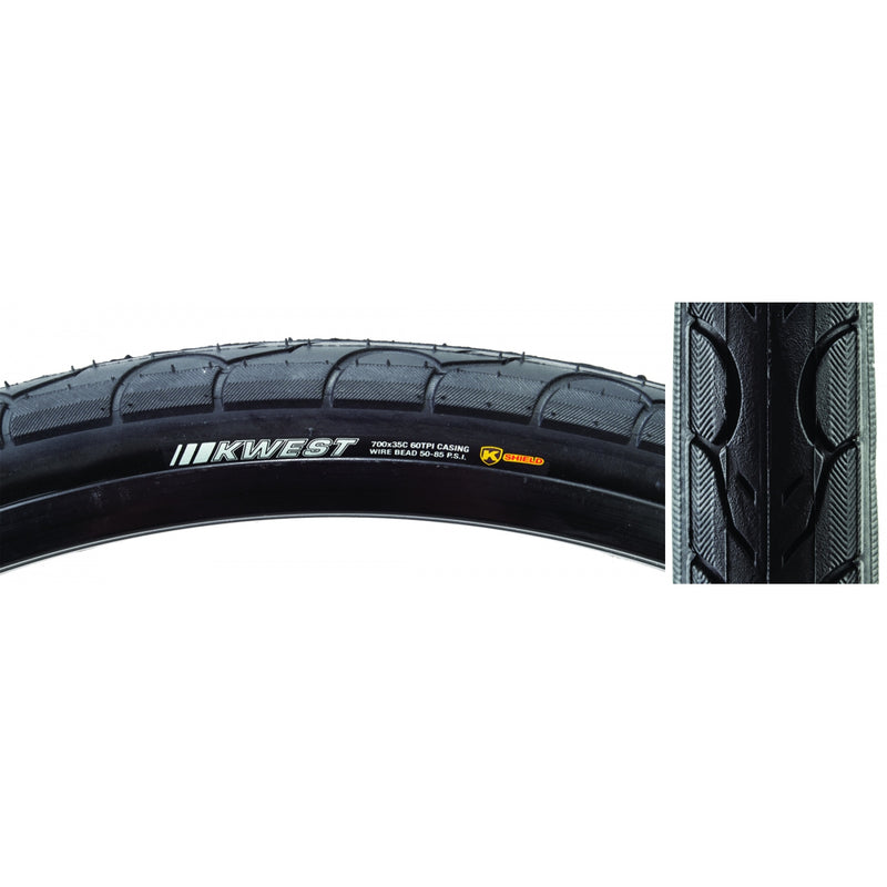 TIRE KEN KWEST 26x1.5 BK/BK SRC/KS/60 WIRE 65psi