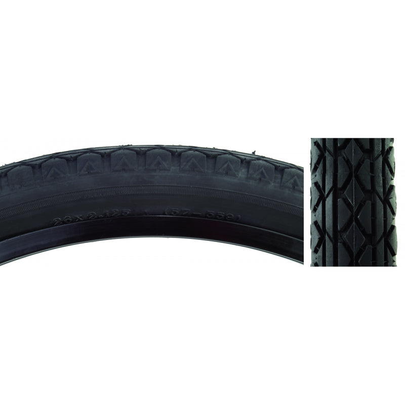 TIRE SUNLT 26x2.125 BK/BK CRUISER V52 FOLD-CB/30 65psi