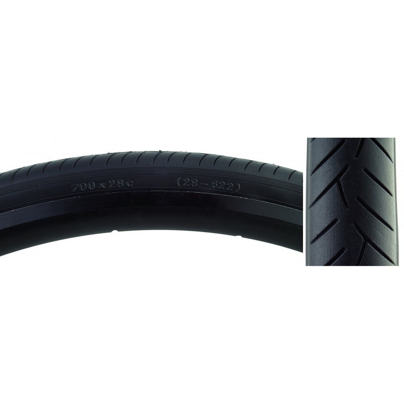 TIRE SUNLT 700x28 BK/BK SMOOTHIE V55 FOLD-CB/30 100psi