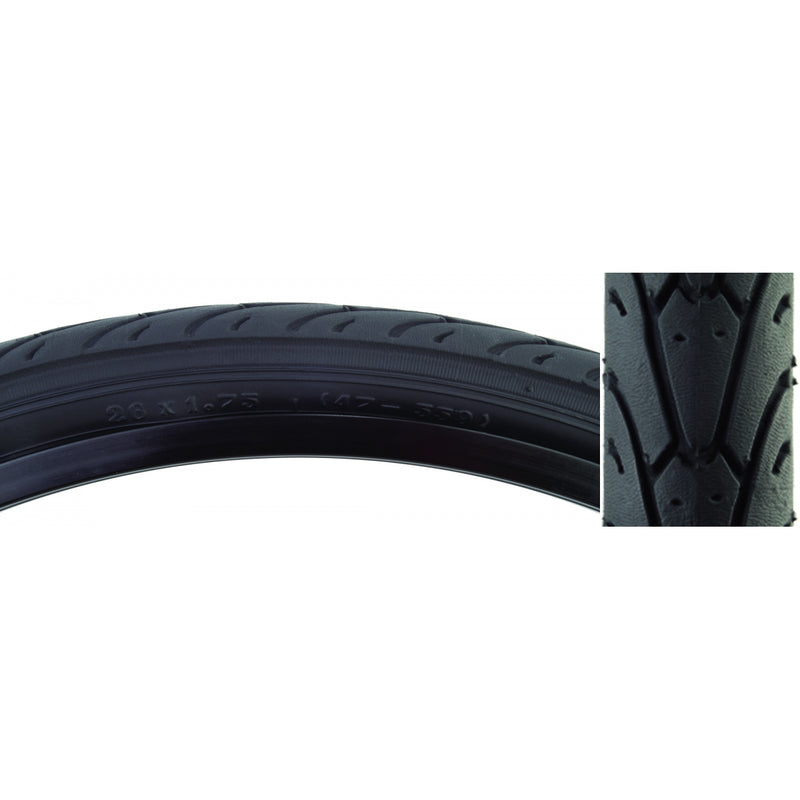 TIRE SUNLT 700x42 BK/BK CITY SLICK II FOLD-CB/30