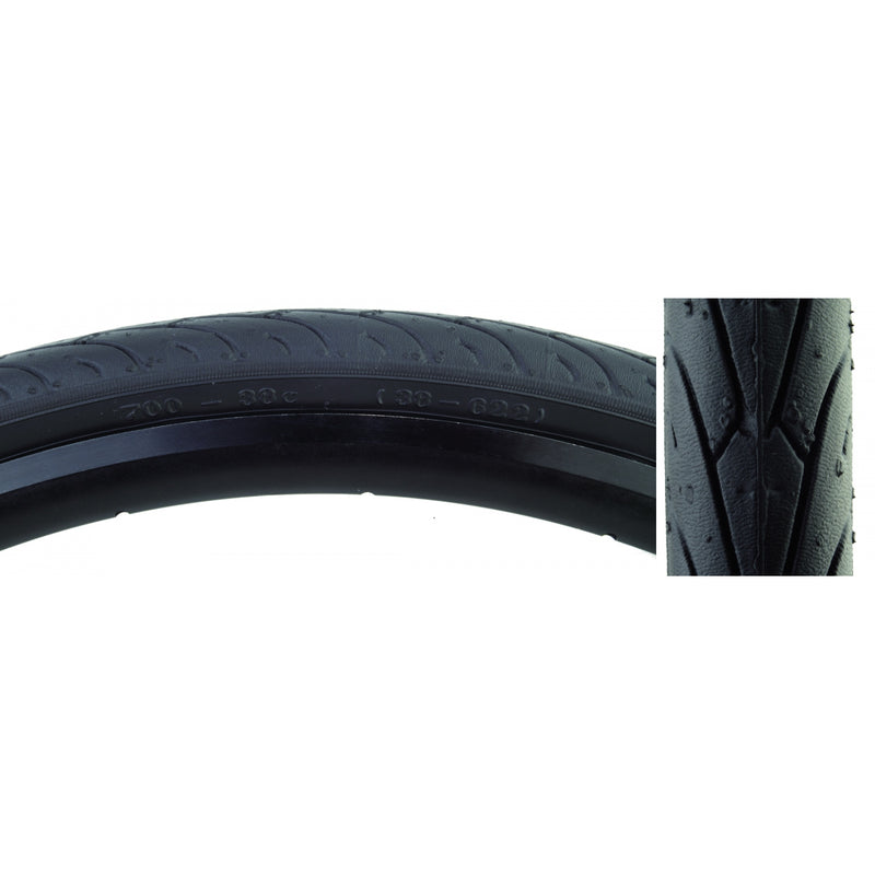 TIRE SUNLT 700x42 BK/BK CITY SLICK II FOLD-CB/30