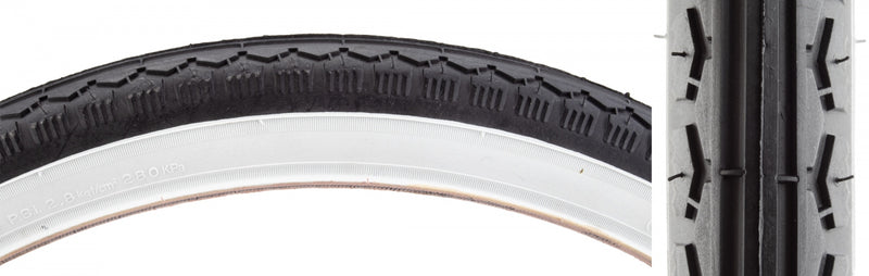 TIRE SUNLT 20x1-3/8 BK/BK STREET K143 WIRE