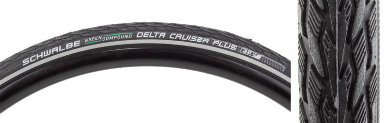 TIRE SWB DELTA CRUISER PLUS 700x38 ACTIVE TWIN GN-GUARD BK/BK/REF GN-COMPOUND E25 WIRE