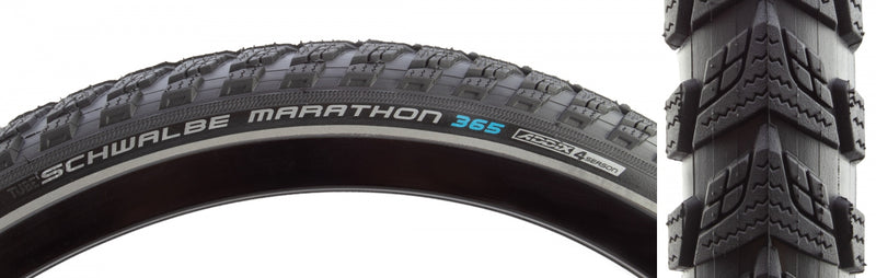 TIRE SWB MARATHON 365 20x1.5 GN-GUARD BK/BK/REF FOUR SEASON E50 DYNAMO WIRE