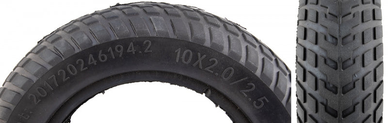 TIRE SUNLT UTILIT 10x2 SOLID FLATFREE BK WIRE