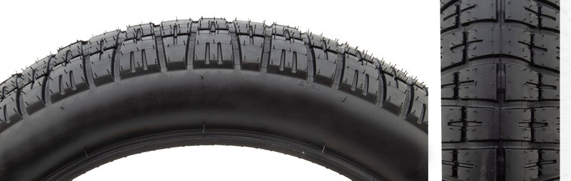 TIRE SUNLT 20x4.5 BK/BK FAT1276 2PLY/30 WIRE