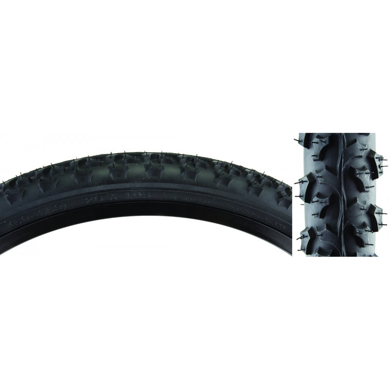 TIRE SUNLT 26x1.75 BK/BK ALPHABITE K831 WIRE