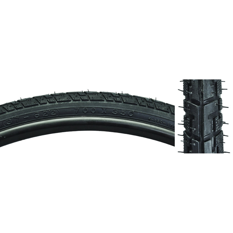 TIRE SUNLT 26x1-3/8 BK/GM HYBRID K830 WIRE