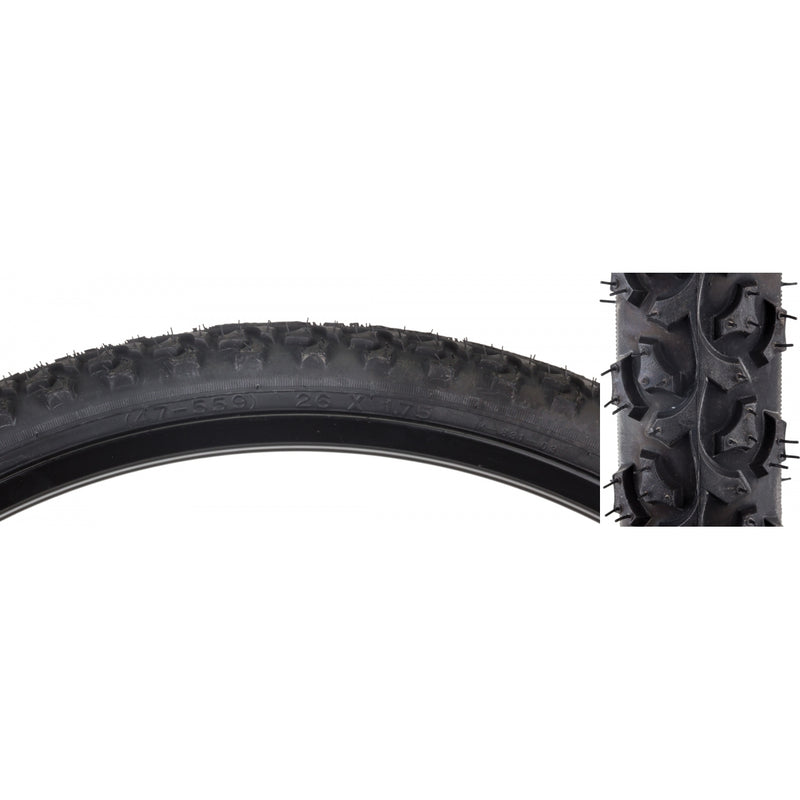 TIRE SUNLT 26x1.75 BK/BK ALPHABITE K831 WIRE