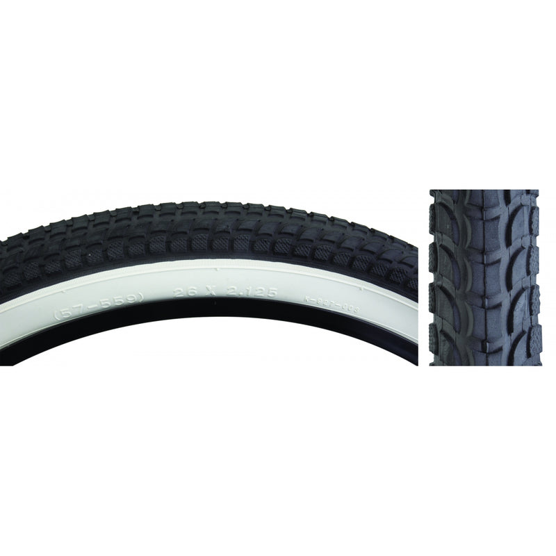 TIRE SUNLT 26x2.125 GN/GN CRUISER K927w/SUN LOGO KOMFORT WIRE